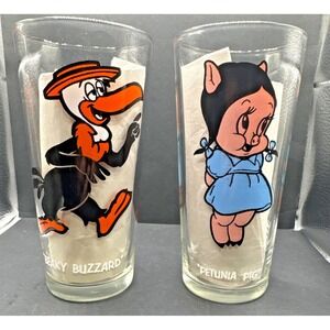 1973 Pepsi Collector Series Looney Tunes  Petunia Pig &Beaky Buzzard Warner Bros